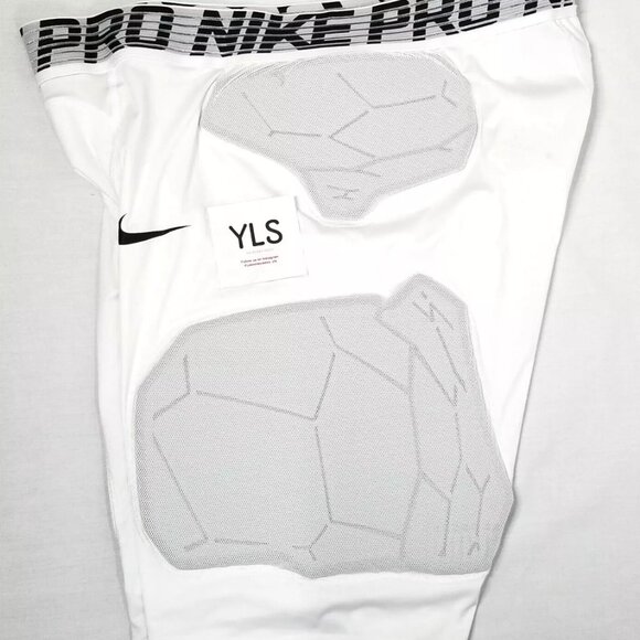 NIKE PRO HYPERSTRONG COMPRESSION SHORTS PADDED WHITE AQ0751-100 MEN'S 4XL - Picture 2 of 5